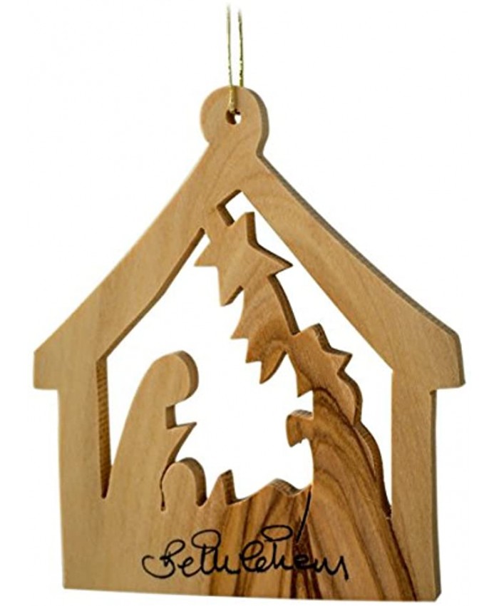 EARTHWOOD FINE WOOD PRODUCTS N-01 Olive Wood Ornament Large Brown