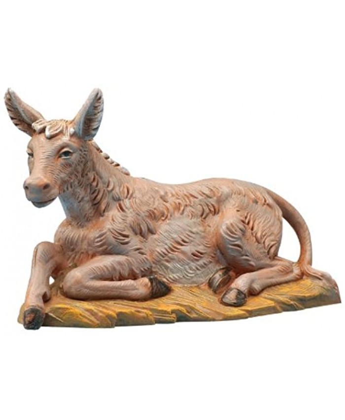 Fontanini by Roman Seated Donkey Nativity Figurine 5-Inch
