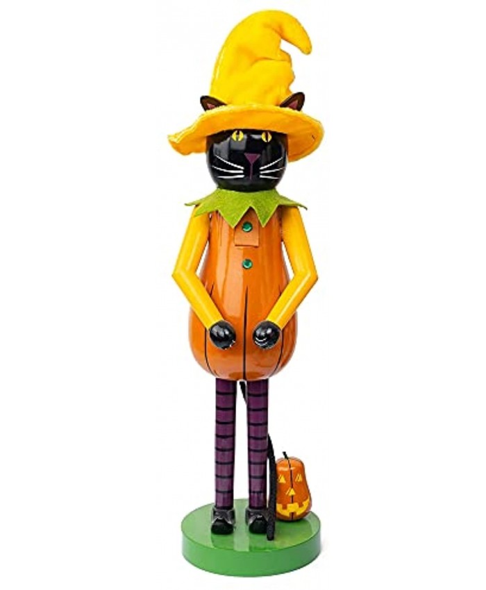 FUNPENY Thanksgiving Decorations for Home Fall Wooden Nutcracker Figures Clearance for Indoor Tabletop Desktop Fireplace Decor Pumpkin Cat