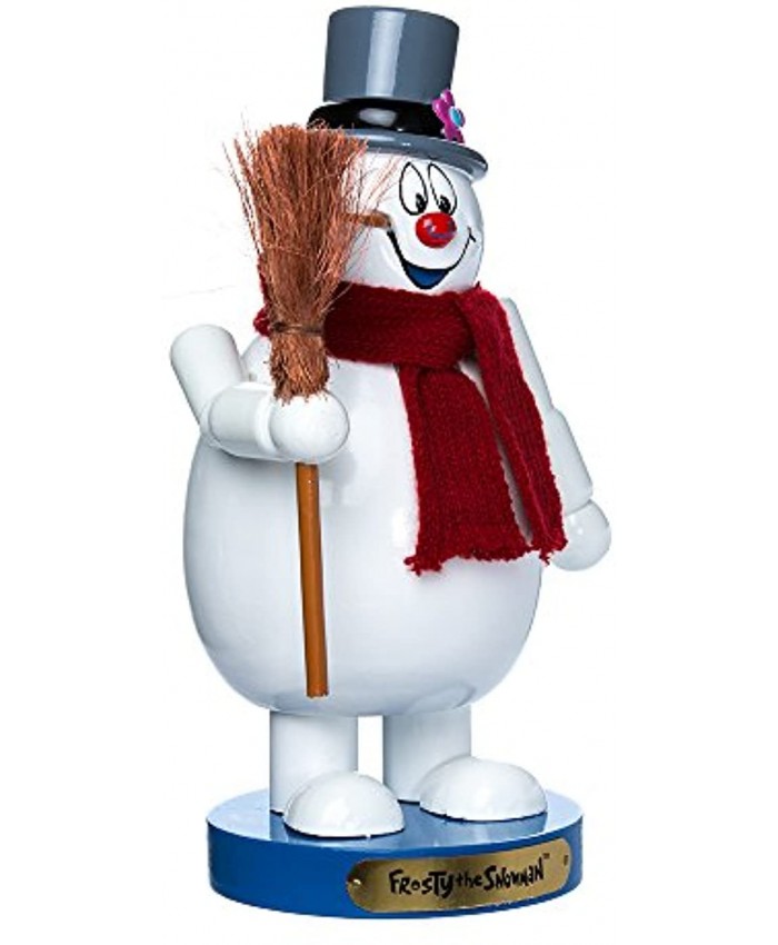 Kurt Adler 10" Wooden Frosty the Snowman Nutcracker