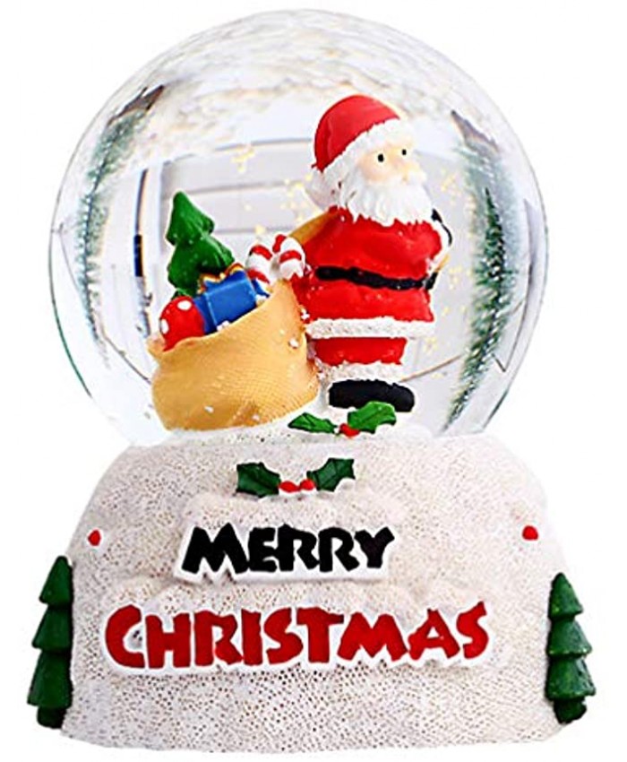 VALICLUD Christmas Santa Claus Snow Globe Water Ball 3 x 3 x4.13 Snow Globes for Kids Gifts Christmas Desktop Decoration