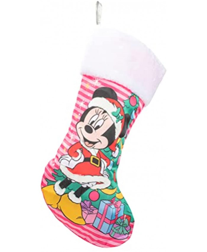 Kurt Adler Disney Minnie Mouse with Christmas Tree Stocking 19 Inch DN7212