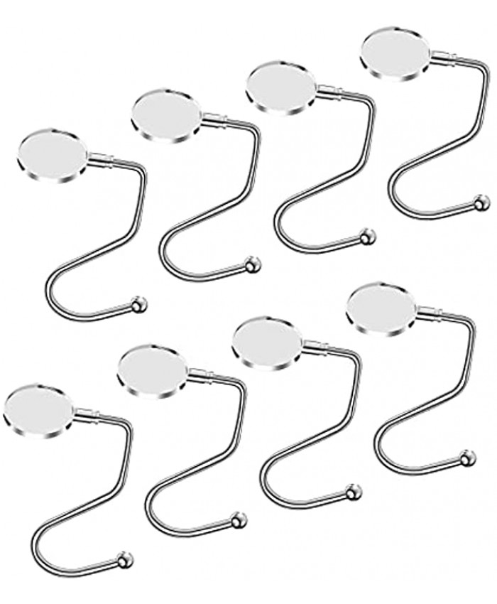 ROTOMOON Christmas Stocking Holders for Mantle Set of 8 Non-Slip Corset Stocking Hangers for Fireplace Mantle Multi-uses Stocking Hooks for Christmas Decoration Silver
