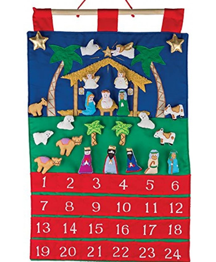 Nativity Fabric Advent Calendar Countdown to Christmas