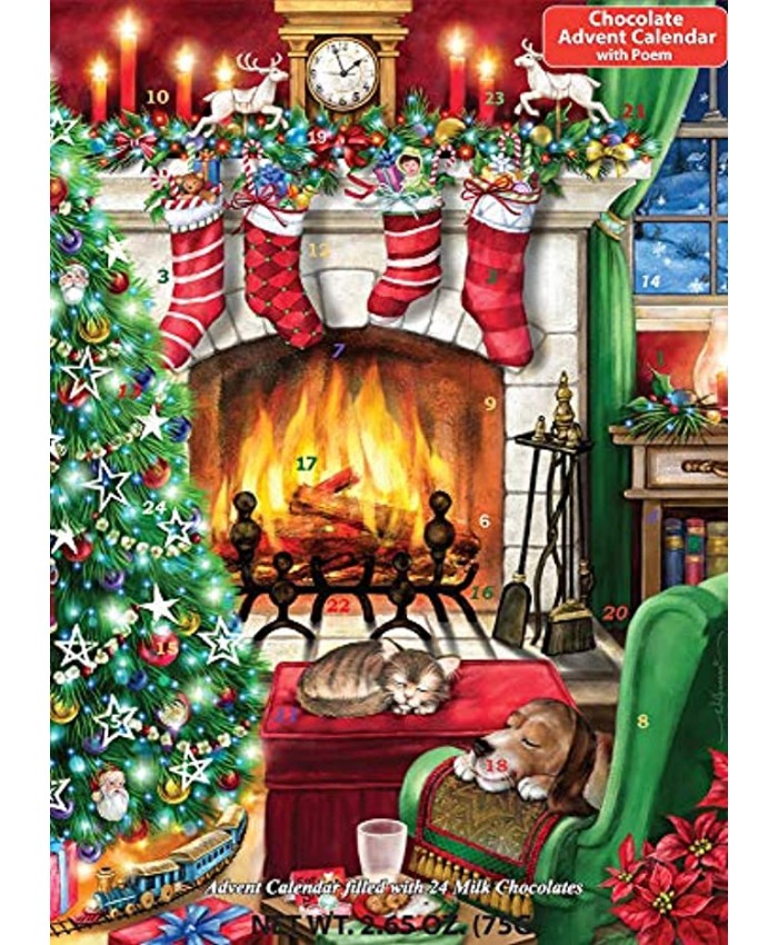 Vermont Christmas Company Cozy Christmas Chocolate Advent Calendar Countdown to Christmas