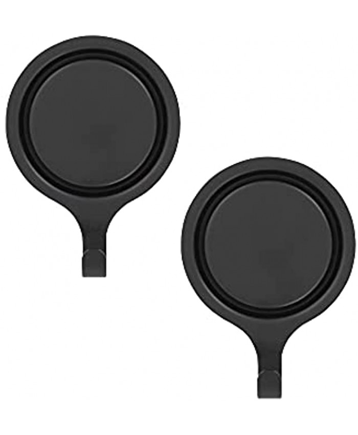 Attract Pinch-Free Magnetic Wreath Hanger 2-Pack Matte Black