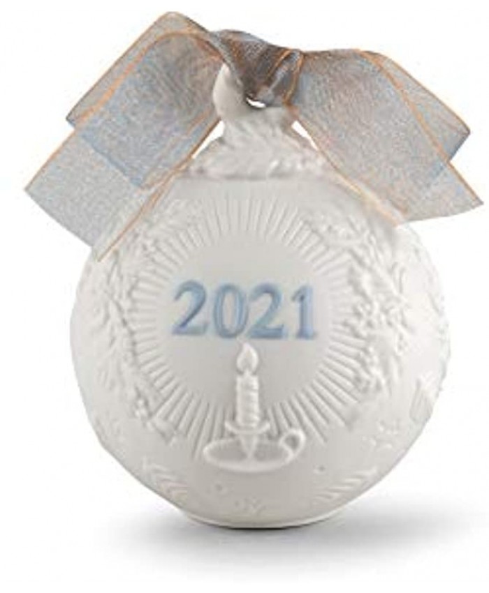 Lladro 2021 Porcelain Christmas Ball Blue #18460