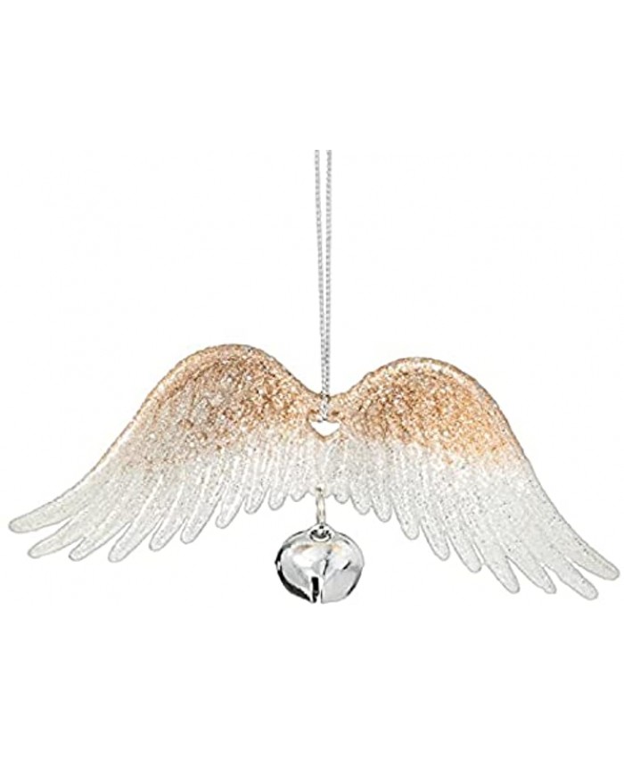 Angel Wings with Bell Ornament