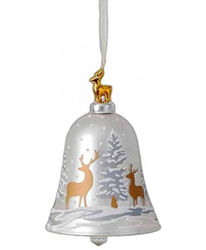Sullivans Silver & Gold Deer Bell Ornament