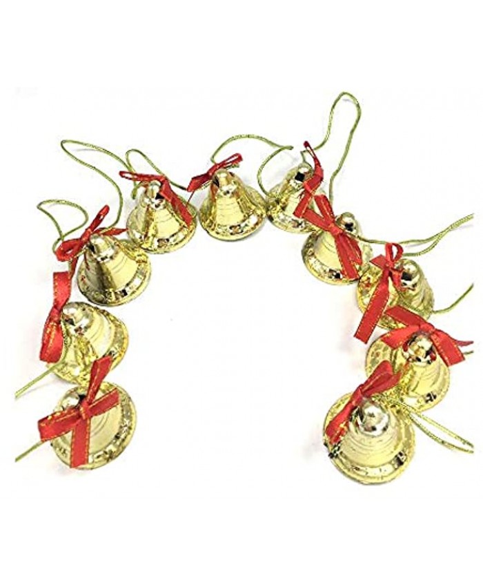 Ywong Christmas Jingle Decorative Bell Xma Tree Hanging Bells Christmas Tree Pendants Ornaments Decoration