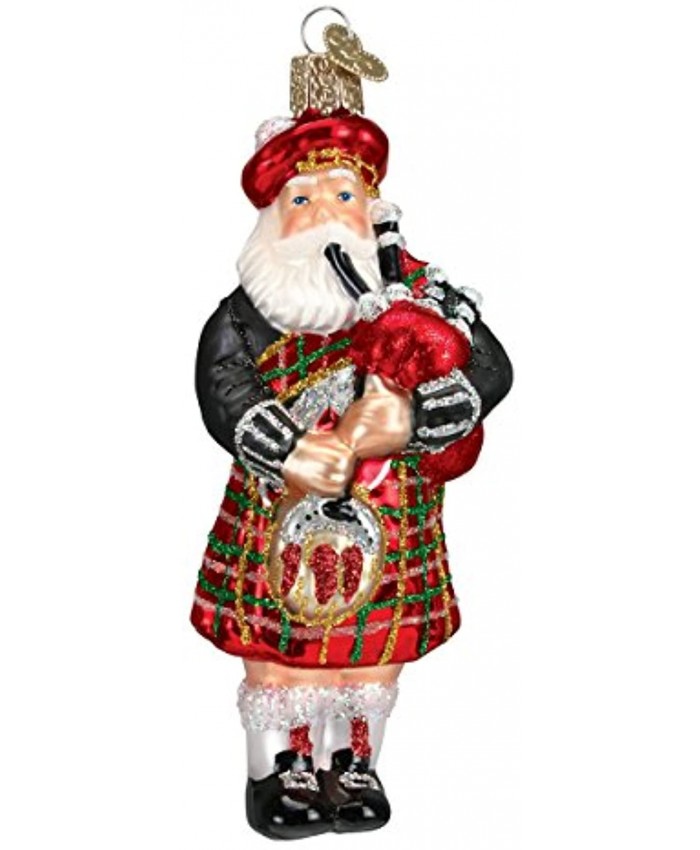 Old World Christmas Ornaments: Assortment of Santas Glass Blown Ornaments for Christmas Tree Highland Santa