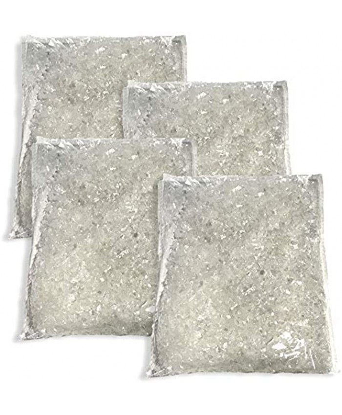 BANBERRY DESIGNS Sparkling Artificial Snow Set of 4 Bags 290 Grams Winter White Snow Christmas Crafts Holiday Village Accessory