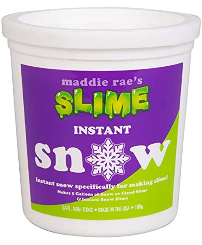 Maddie Rae's Instant Snow XL Pack- Makes 5 GALLONS of Fake Artificial Snow- Best Powder for Cloud Slime Made in The USA by Snowonder Safe Non-Toxic