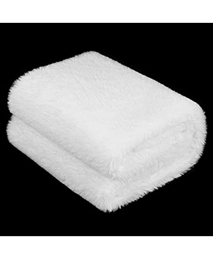 URATOT Christmas White Snow Blanket Roll 35 x 94 Inch Soft Artificial Fur Snow Blankets Indoor Snow Blanket for Christmas Village Wall Decorations and Christmas Accessories