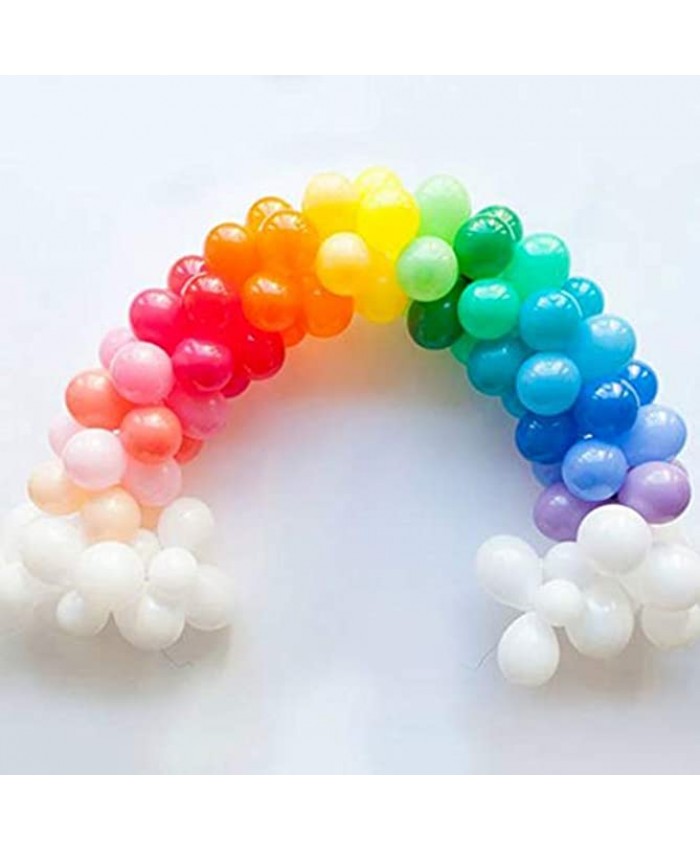 100Pcs Rainbow Party Balloon Garland & Arch Kit-100pcs Latex Balloons 16 Feets Arch Balloon Decorating Strip for Baby Shower Birthday Wedding Party Backdrop