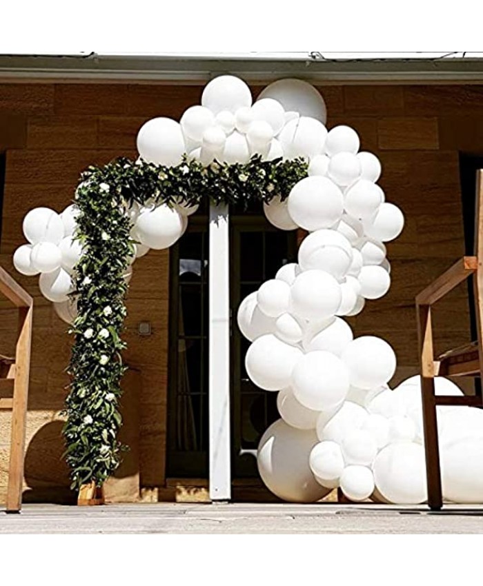 DUILE White Balloon Garland Arch Kit White Balloons Wedding Decoration Balloon Arch Kit Bridal Shower White Indoor Birthday Decoration Backdrop Party Supplies Baby Shower Decorations for Girl Boy