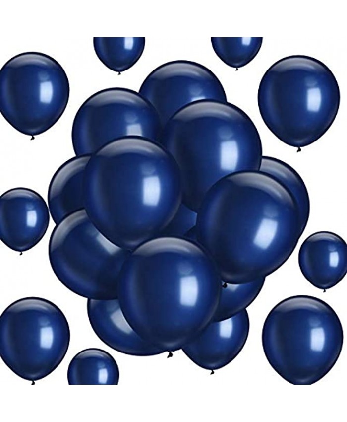 Navy Blue Balloons 100 Pack 10 Inch Party Balloons Navy Blue Latex Balloons for Weddings Birthday Party Bridal Shower Party Decoration Navy Blue 10 Inch