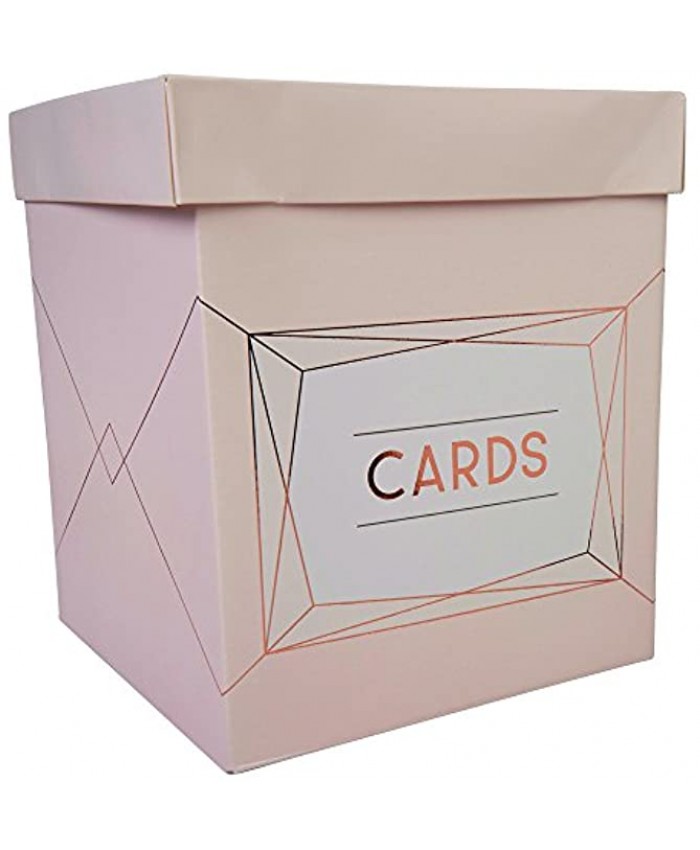 Neviti Wedding Card Post Box Geo Blush