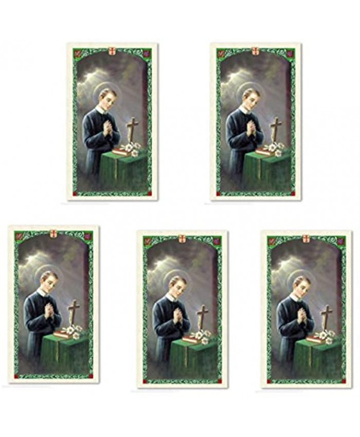 H HOLLY LINES Saint Gerard Majella Patron Saint of Fertility and Motherhood Laminated Prayer Cards Set of Five