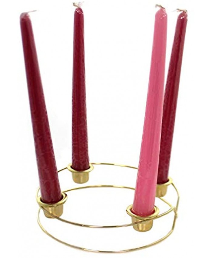 Roman Metal Christmas Advent Wreath Candleholder with Candles 66644