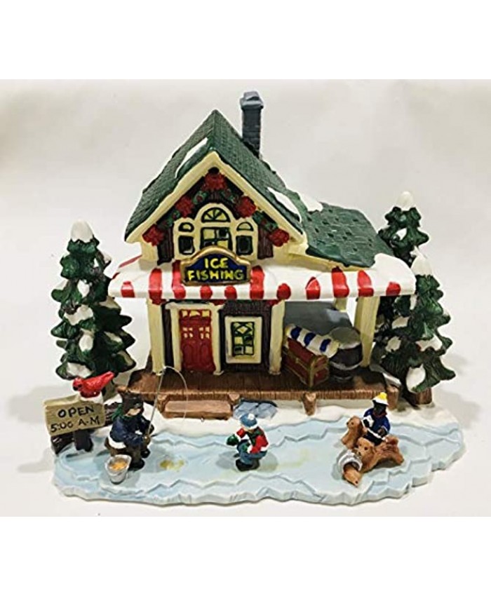 Midwestern Home Products Christmas Streets Ice Fishing