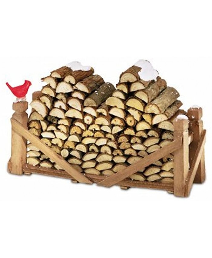 Department 56 Accessories for Village Collections Natural Wood Log Pile,Multicolor 3 Inch Figurine