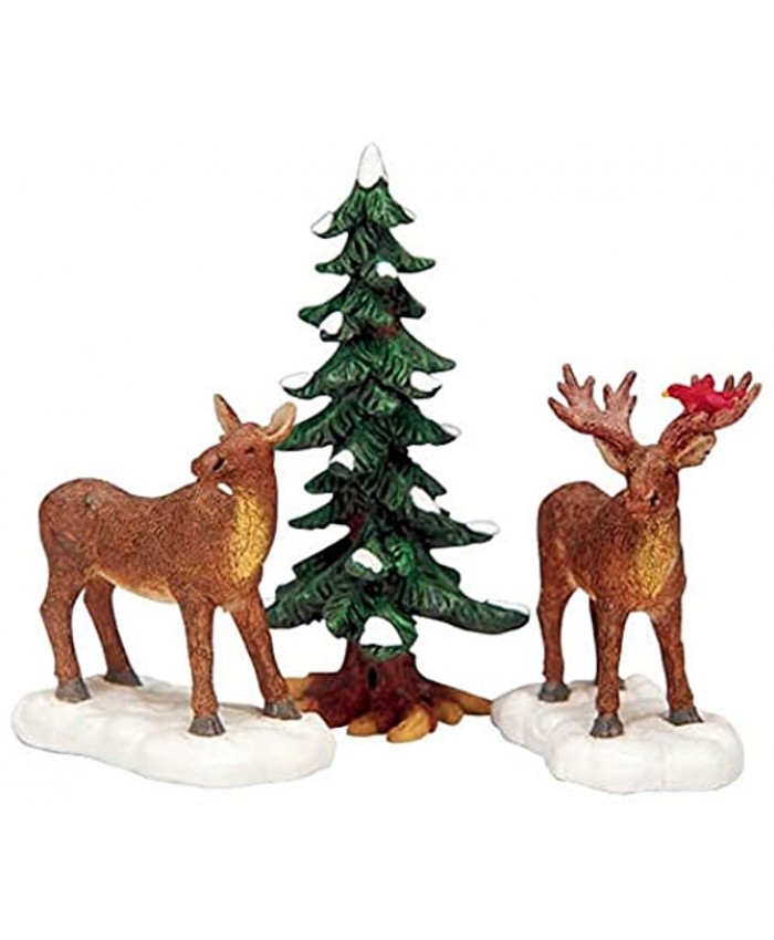 Lemax Village Collection Mr And Mrs Moose Set of 3 #32725