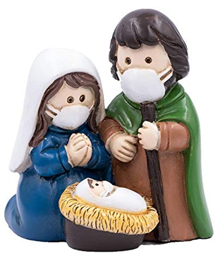 Nativity Sets for Christmas Indoor Holy Family Figuriner Decoration and Display on Mantel or Window Sill